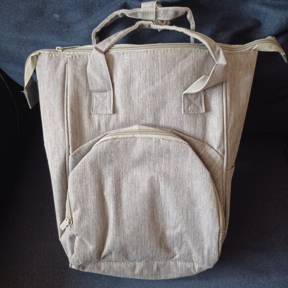 NEW Diaper Bag Backpack - Grey - Picture 1 of 4